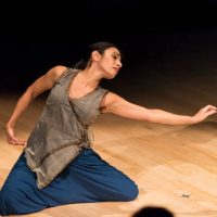 American-born Indian Kathak and Modern dancer, teacher, and choreographer Parul Shah performs her work 'Enduring Silence' during a performance at the South Asian Music and Arts Association's Indo-Jazz Festival in the Appel Room of Frederick P Rose Hall at Jazz at Lincoln Center, New York, New York, December 10, 2017. (Photo by Jack Vartoogian/Getty Images)